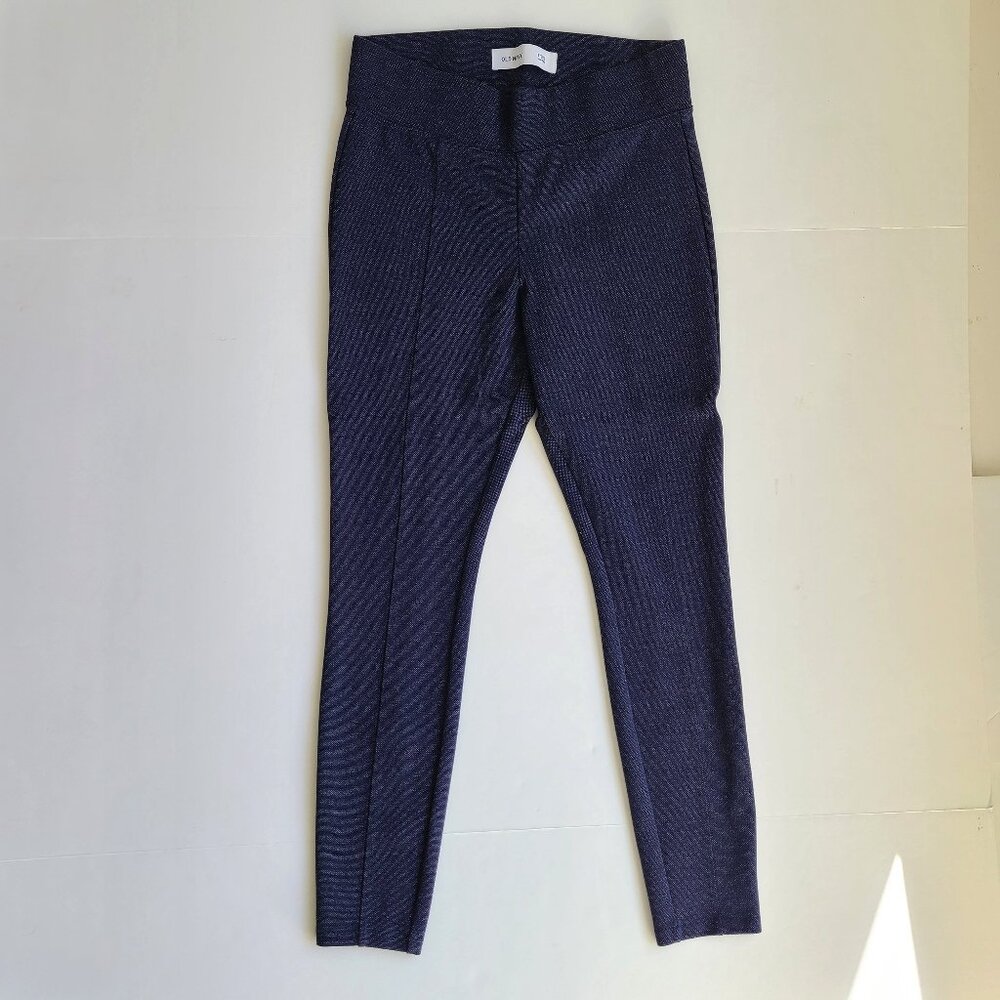 Women's Old Navy Stevie High Rise Skinny Pants S In the Navy Denim Look Ponte